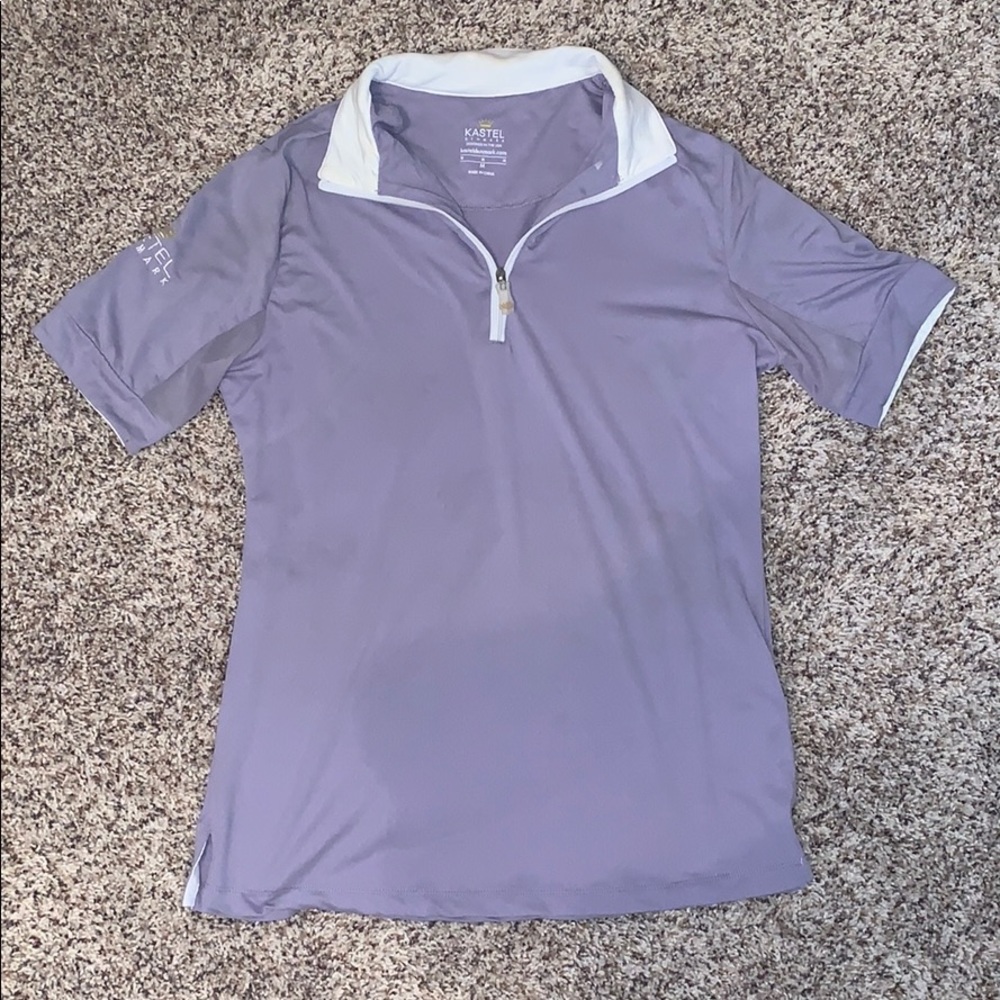 Light Purple and White Kastel Denmark Riding Shirt